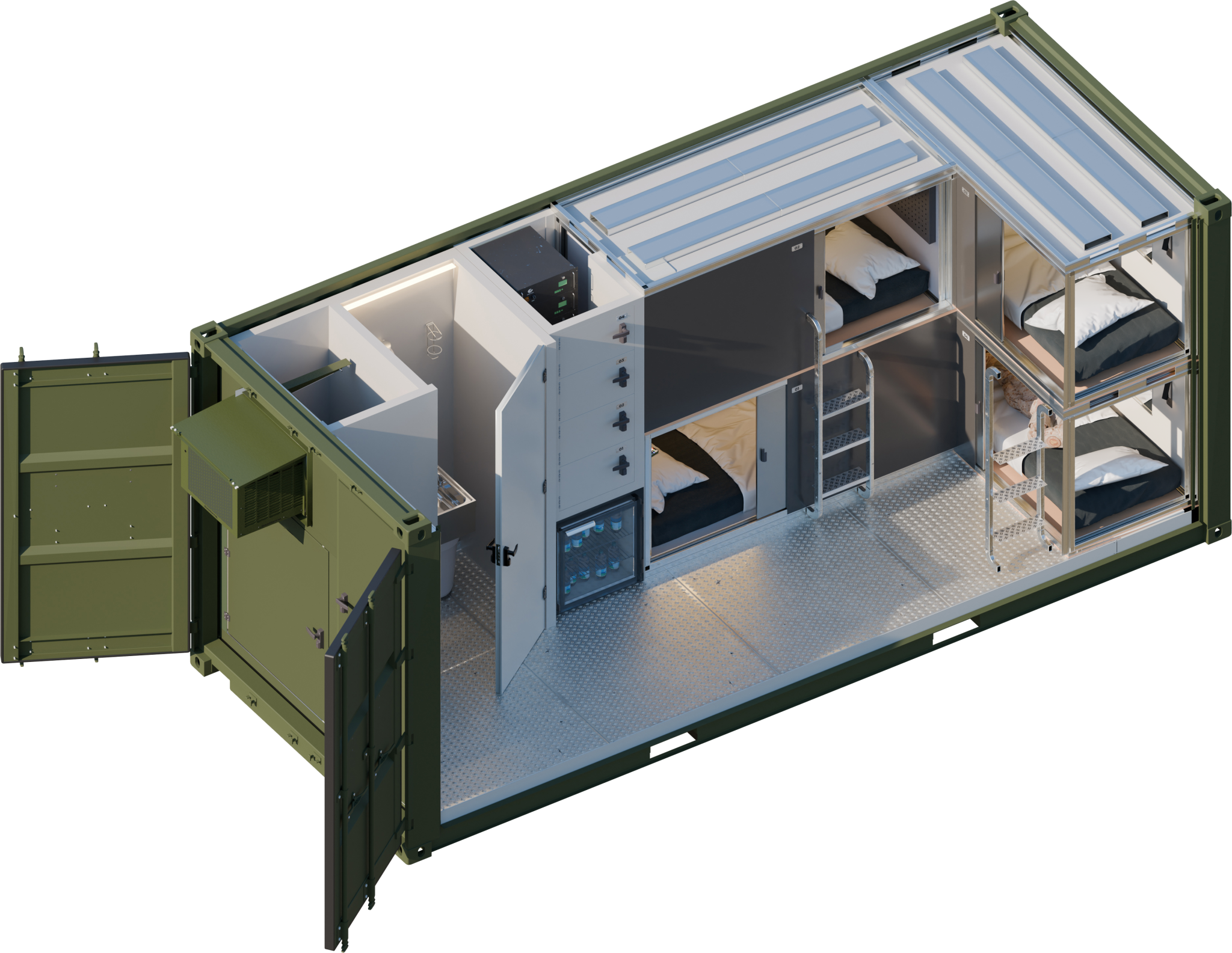 FLEXIPOD 20 4 PAX WC ISOMETRIC
